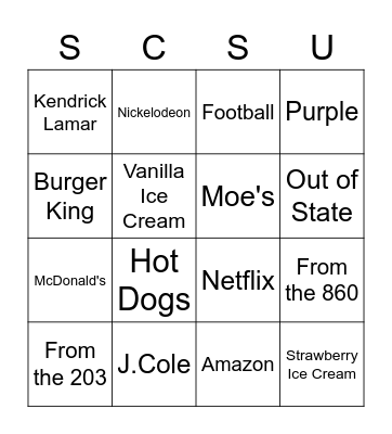 Mix & Mingle Bingo Card