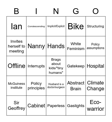 Ashley Bingo Card