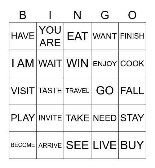 BLOGGERS 2 - PAST SIMPLE Bingo Card
