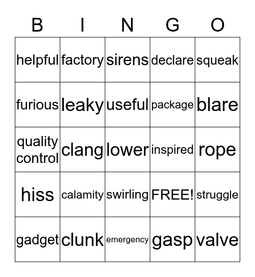 Oh, Ducky! Bingo Card