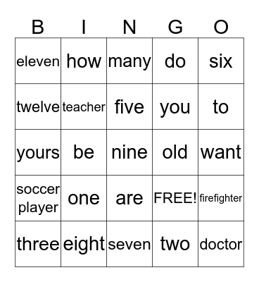 Speaking 301 Bingo Card