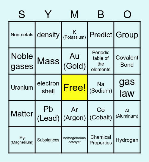 CLSU SYMBO Bingo Card