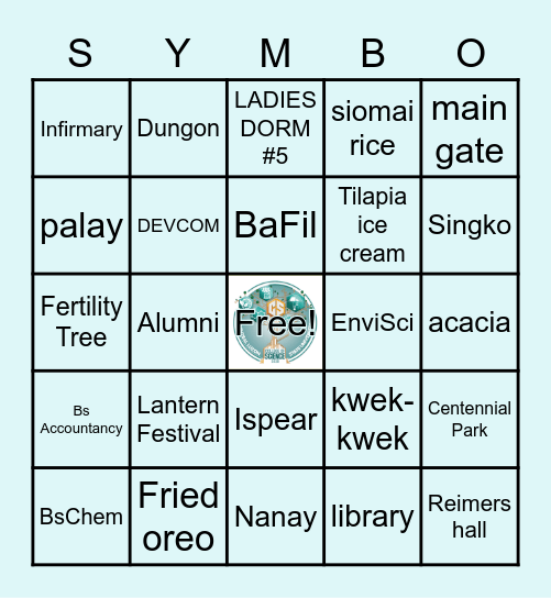 CLSU SYMBO Bingo Card