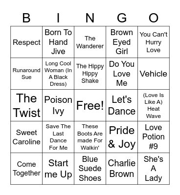 Misc. Cover All Bingo Card