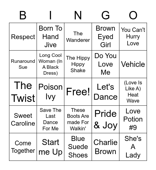 Misc. Cover All Bingo Card