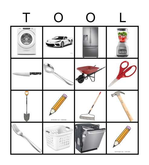 Tools Bingo Card