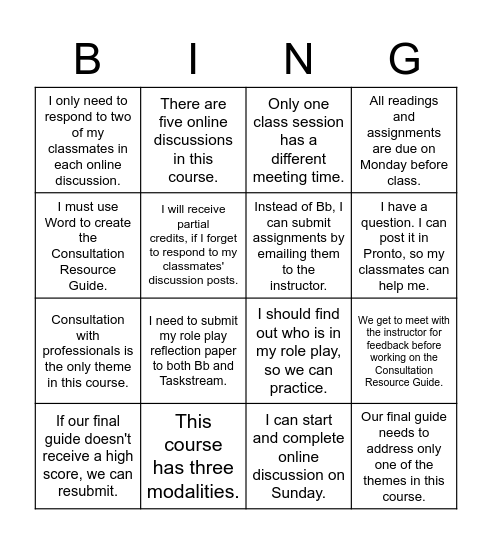 Answer Yes or No Bingo Card