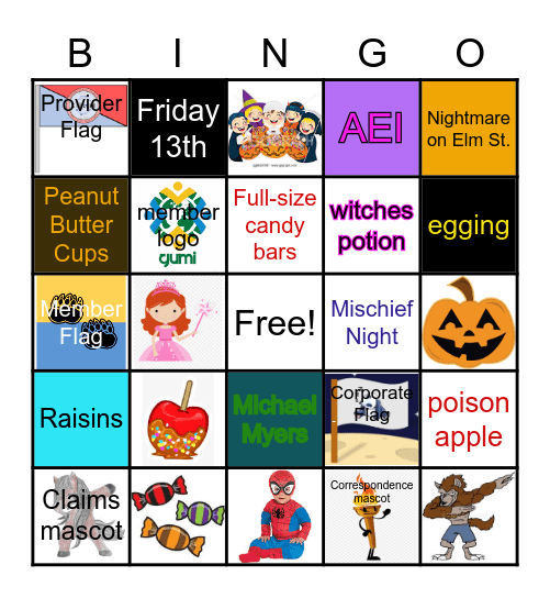 Haunted AEI Bingo Card