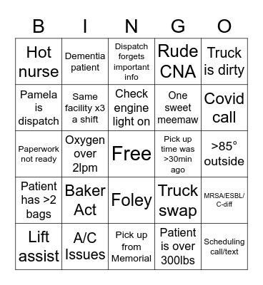 Century Bingo Card