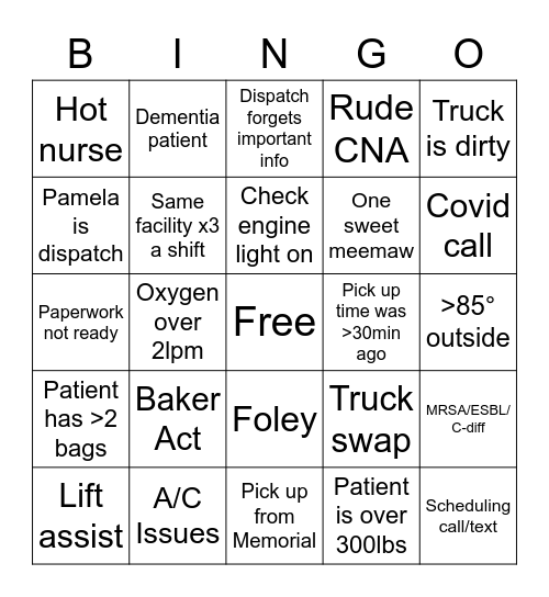 Century Bingo Card