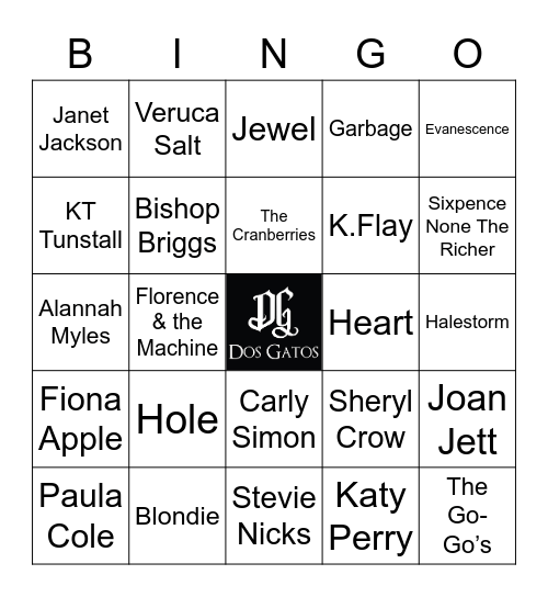 v5 WOMEN THAT ROCK Bingo Card