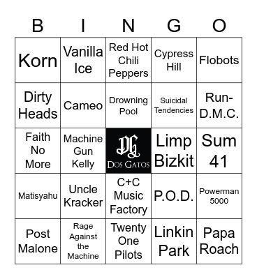 v10 RAP & ROLL Bingo Card