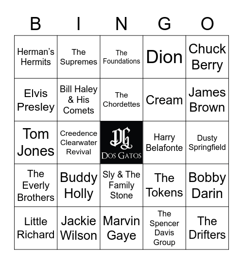 v13 GOLDEN OLDIES Bingo Card