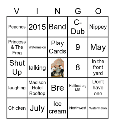V'air Chronicles Bingo Card