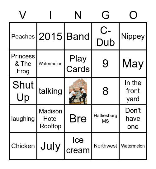 V'air Chronicles Bingo Card