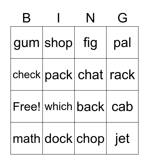 Bingo WRS Step 1.3 Bingo Card