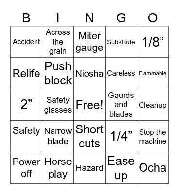 Construcción Bingo Card