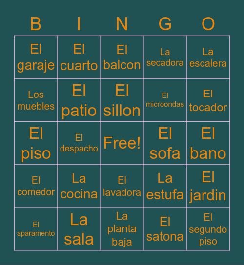 . Bingo Card