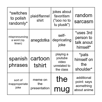 GEOGRAFIA Z ZĄBECKIM BINGO Card