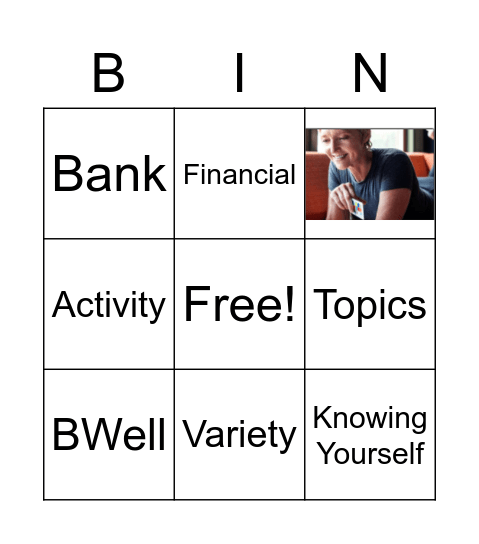 Financial Well-Being Bingo Card