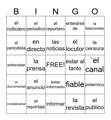LOTERIA Bingo Card