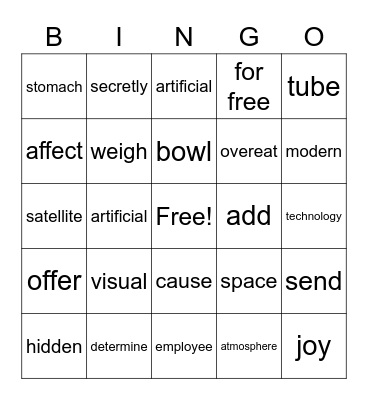 semmul 12 & 13 Bingo Card