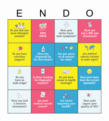 EndoBINGO Card