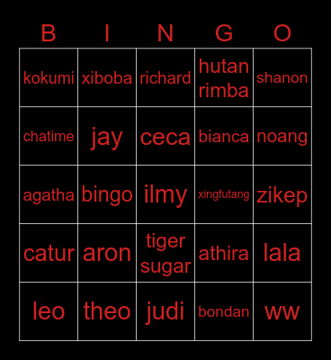 bingonya bianca Bingo Card