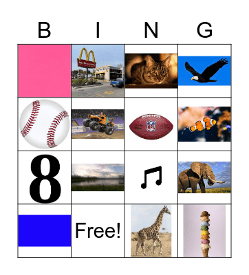 Friday Fun Bingo Card