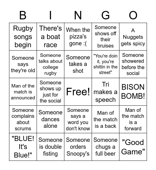 VENOM BINGO Card