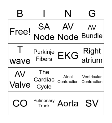 Heart Bingo Card