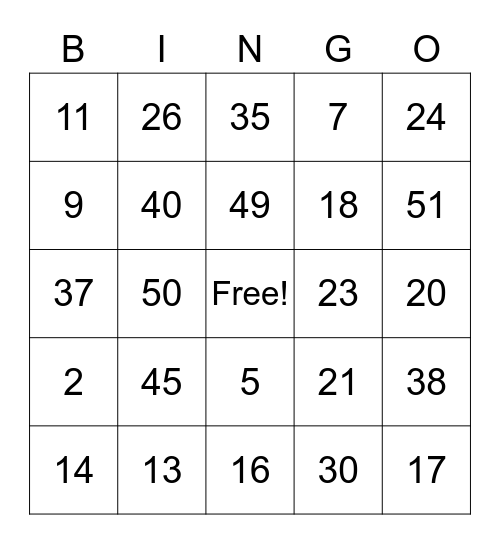 Loteria Charra Bingo Card