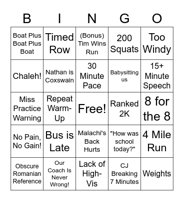 The Bingo Card
