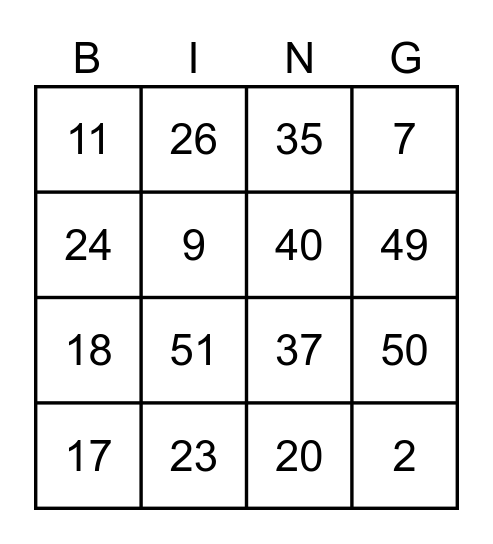 Loteria Charra Bingo Card