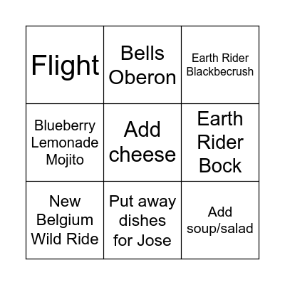 Grizz Bingo Card
