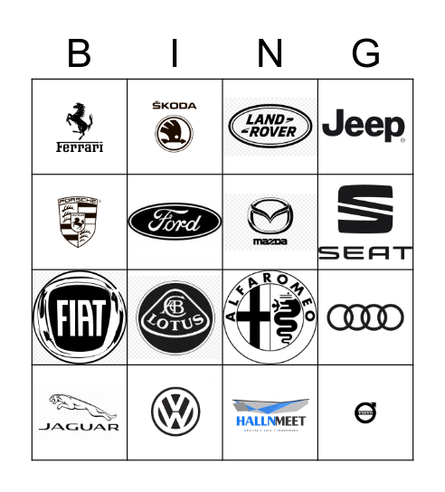 HallnMeet Bingo Card