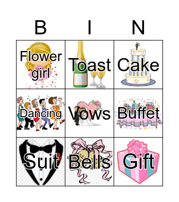 BRIDAL Bingo Card