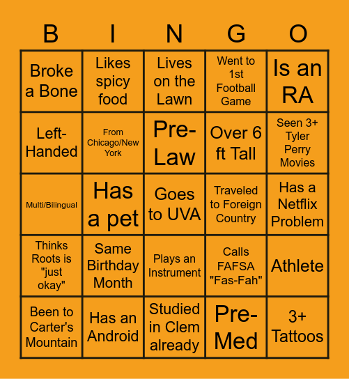 Find the Hoo Bingo! Bingo Card