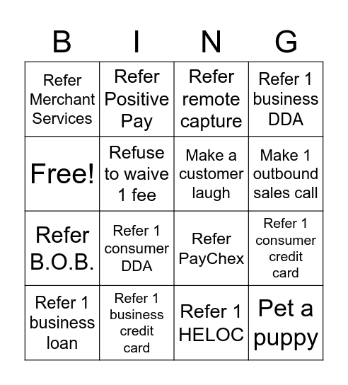 FALL CAMPAIGN Bingo Card