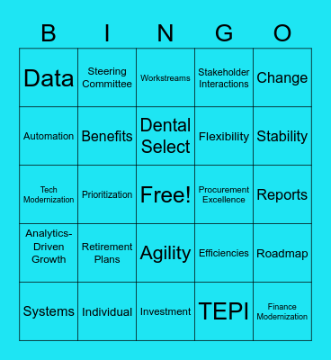 TEPI BINGO Card