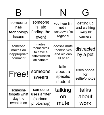 SASS Week Drinking BINGO! Bingo Card