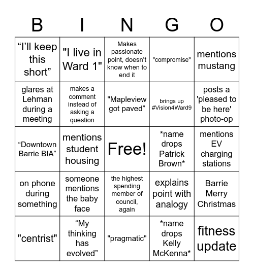 Sergio Morales Bingo Card