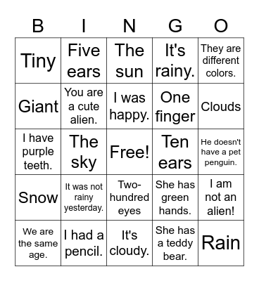 This Week Bingo Card