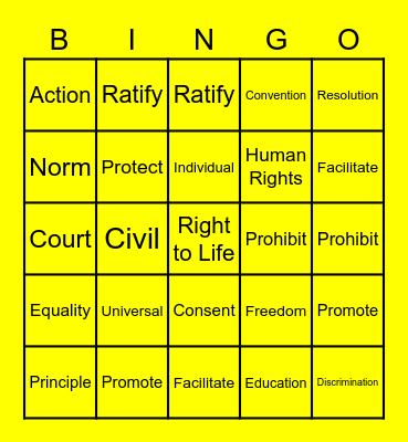 Amnesty BAC Bingo Card