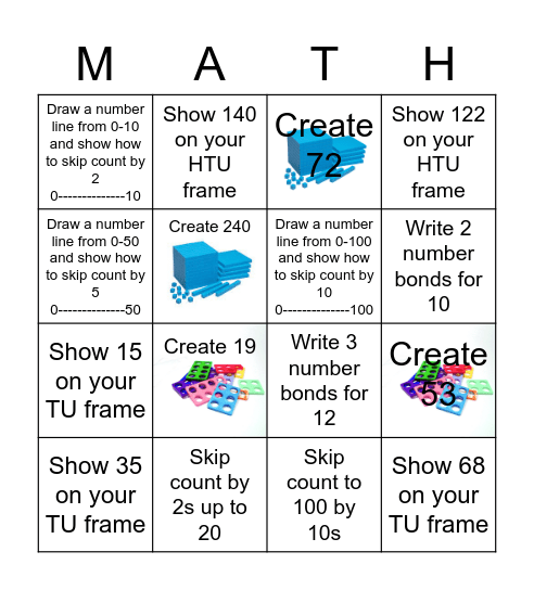 Math Review Week 3 Bingo Card
