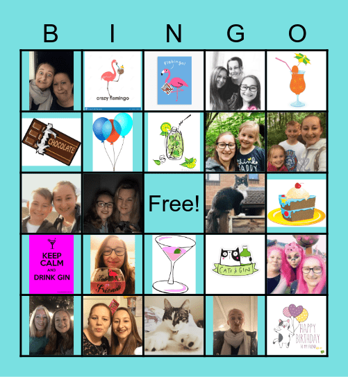 Helen's Birthday Bingo Card