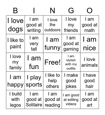 No Place for Hate! Bingo Card