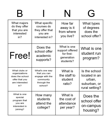 Authentic Research Bingo! Bingo Card