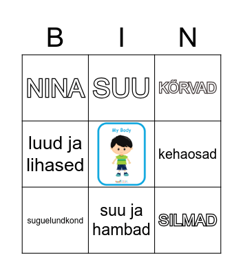 MINU KEHA Bingo Card