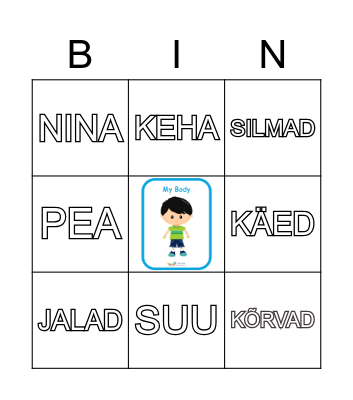 MINU KEHA Bingo Card